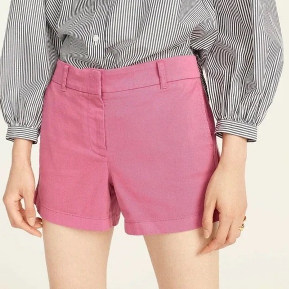 J Crew 4 Stretch Chino Shorts Flat 
